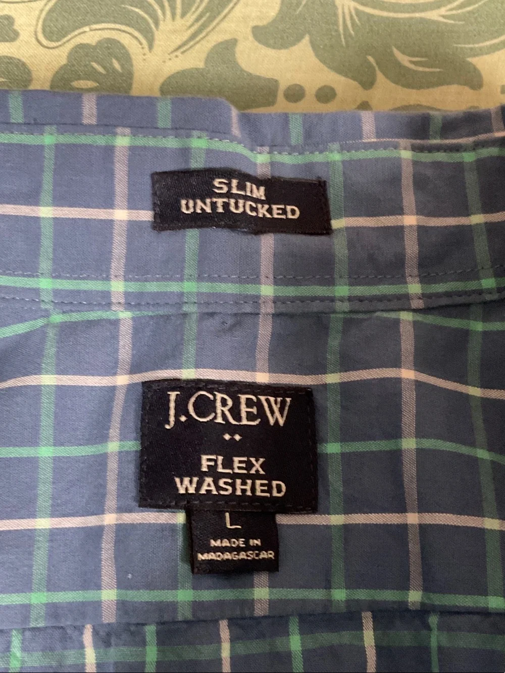 Two Mens Button-Down Shirts, size Large